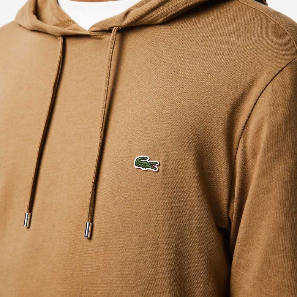 Lacoste Hette Bomull Jersey Sweatshirt Brune | 0742-HMTUG