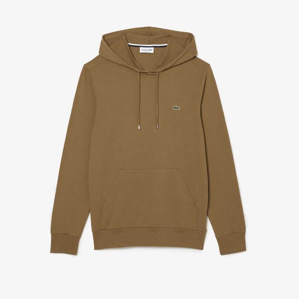 Lacoste Hette Bomull Jersey Sweatshirt Brune | 0742-HMTUG