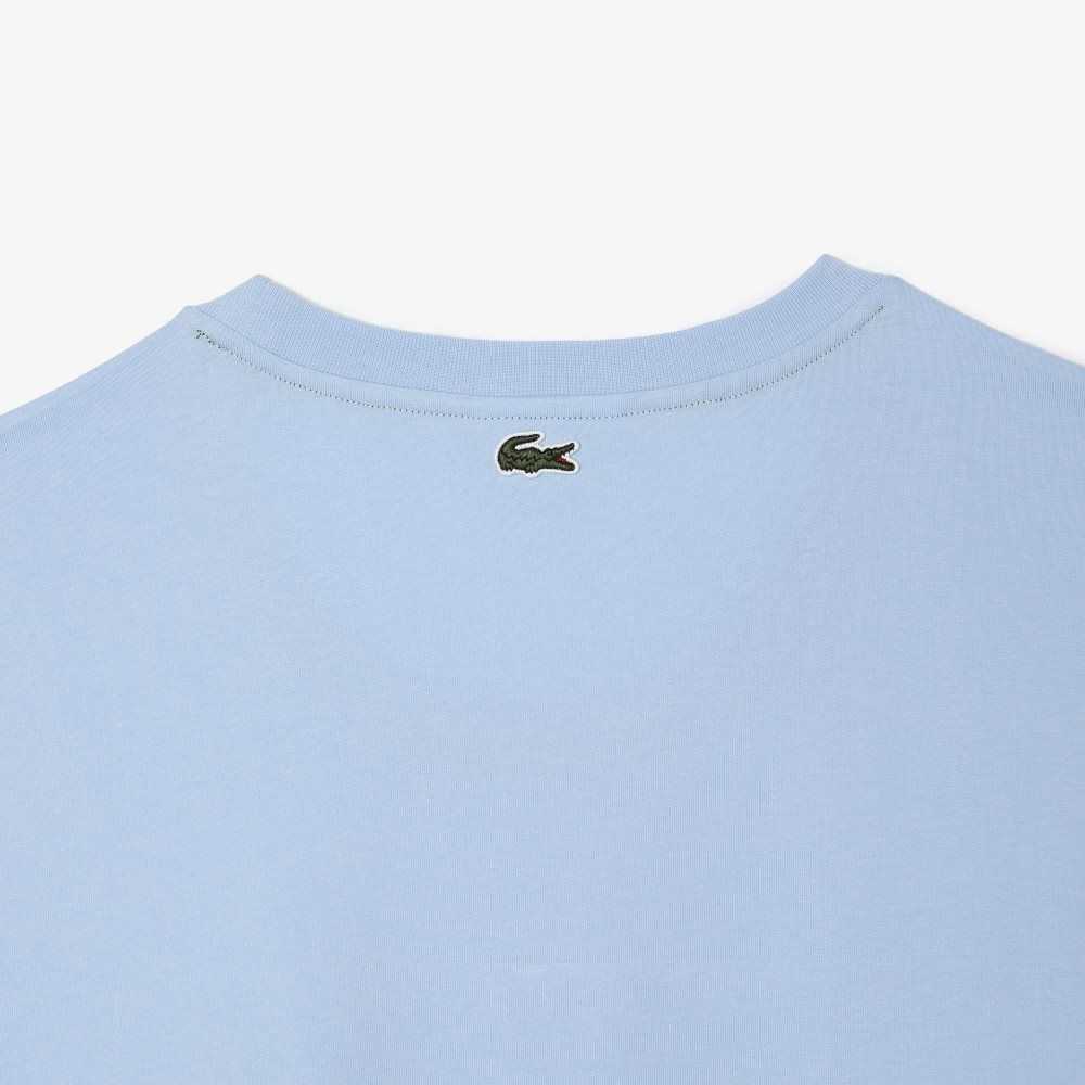 Lacoste Høye Fit Bomull Blå | 3498-VSTPX