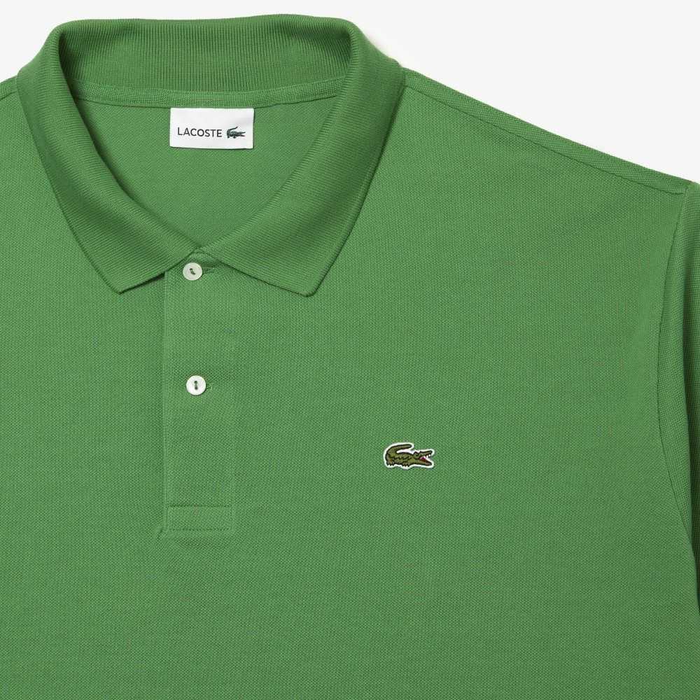 Lacoste Høye Fit Bomull Petit Pique Grønn | 9345-YEZOR