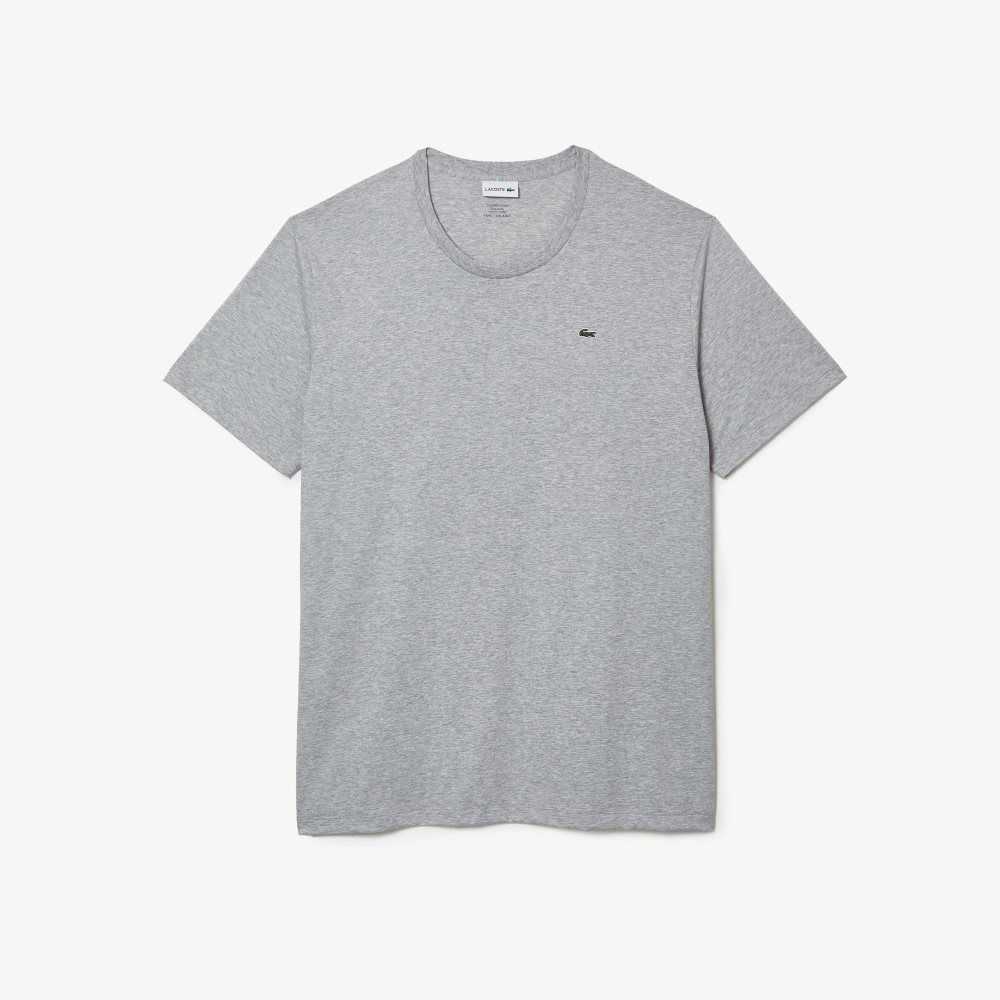 Lacoste Høye Fit Pima Bomull Jersey Grå | 1453-PJDOB