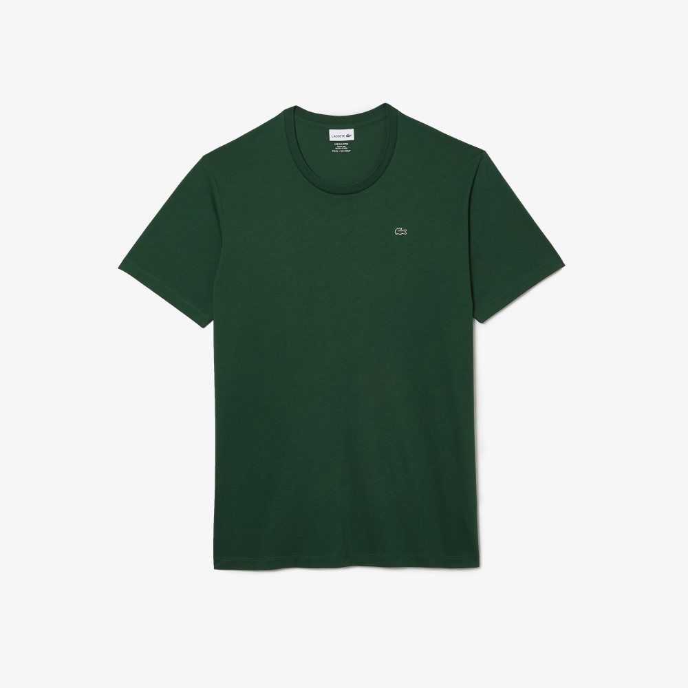 Lacoste Høye Fit Pima Bomull Jersey Grønn | 9652-LWCJP