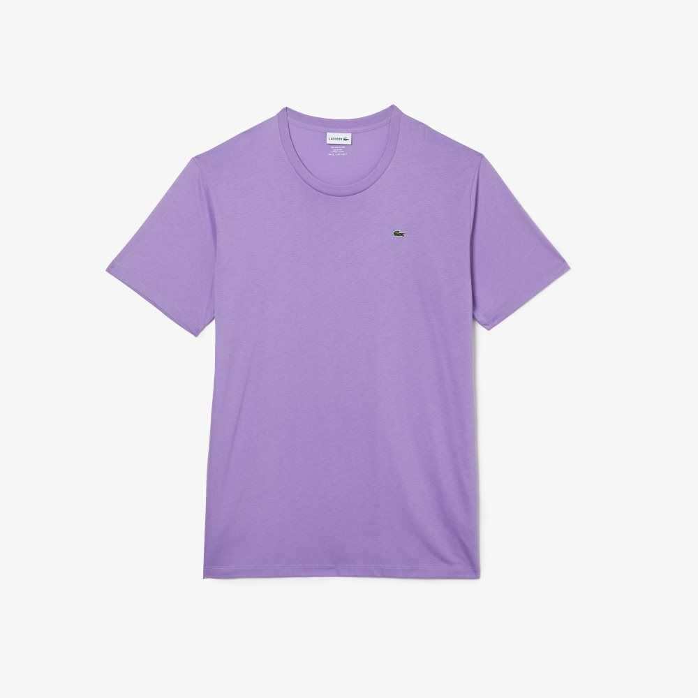 Lacoste Høye Fit Pima Bomull Jersey Lilla | 7032-VRYUG