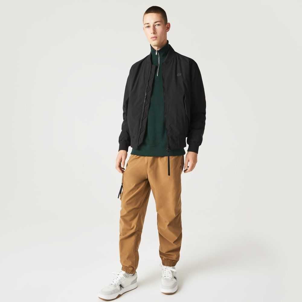 Lacoste Insulated Polstret Bomber Svarte | 3276-TREPF