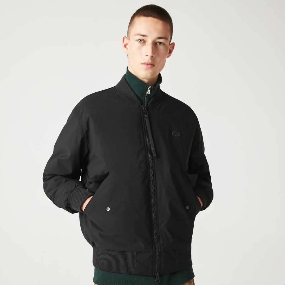 Lacoste Insulated Polstret Bomber Svarte | 3276-TREPF