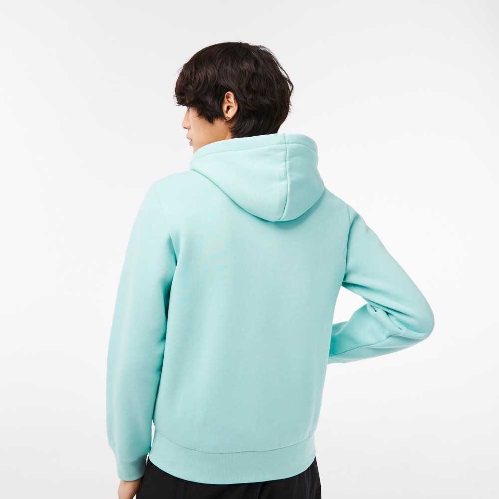 Lacoste Kangaroo Pocket Fleece Zipped Mint | 2567-ZJAWE