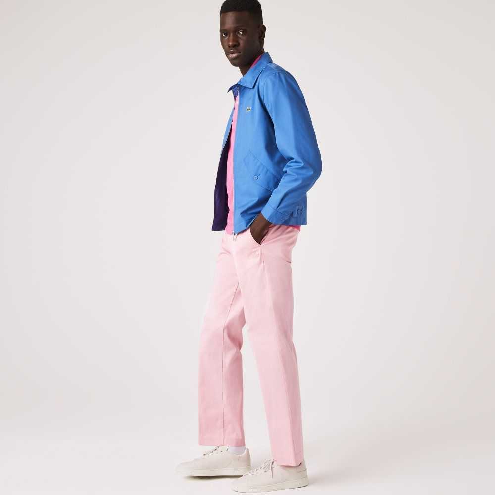 Lacoste LIVE Organic Bomull Rett Chinos Rosa | 0523-JHGNL