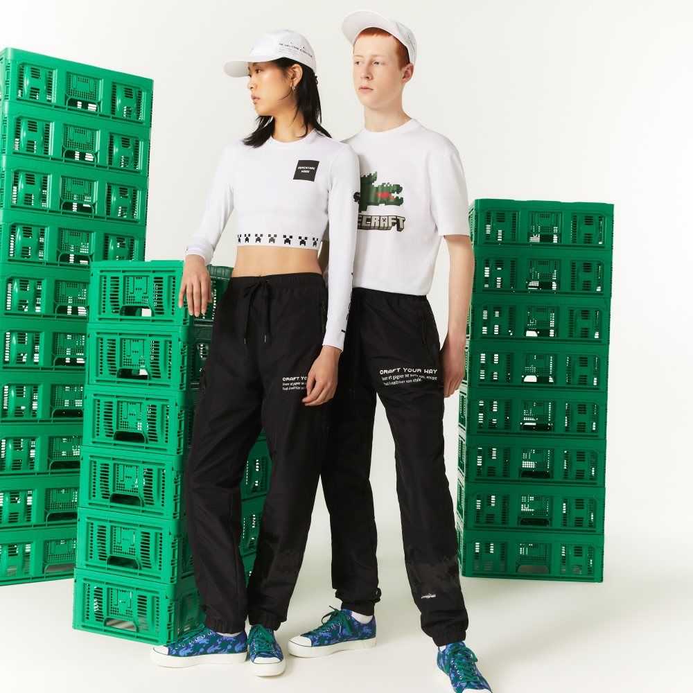 Lacoste LIVE x Minecraft Nylon Svarte | 8102-HBVTU