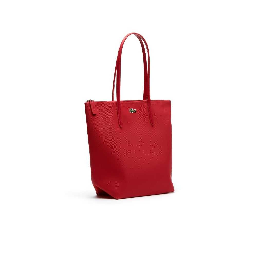 Lacoste L.12.12 Concept Vertical Zip Tote Rosa | 8402-DVLTA