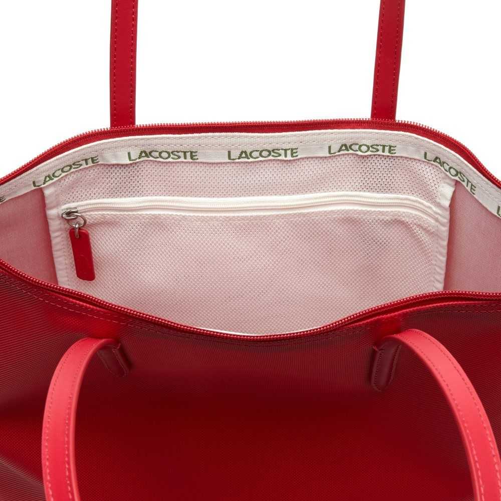 Lacoste L.12.12 Concept Vertical Zip Tote Rosa | 8402-DVLTA