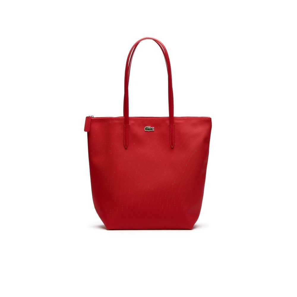 Lacoste L.12.12 Concept Vertical Zip Tote Rosa | 8402-DVLTA