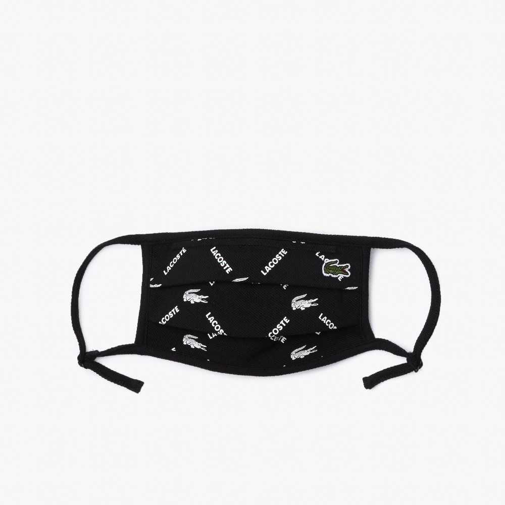 Lacoste L.12.12 Face Protection Adjustable Masks 3-Pack Svarte Hvite Svarte Grønn Hvite | 5319-YAEPX