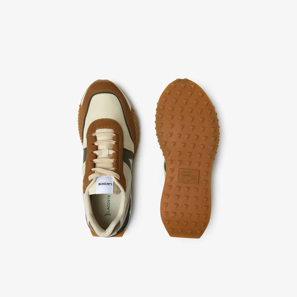 Lacoste L-Spin Deluxe Vinter Lær Outdoor Brune | 1549-LYJXR