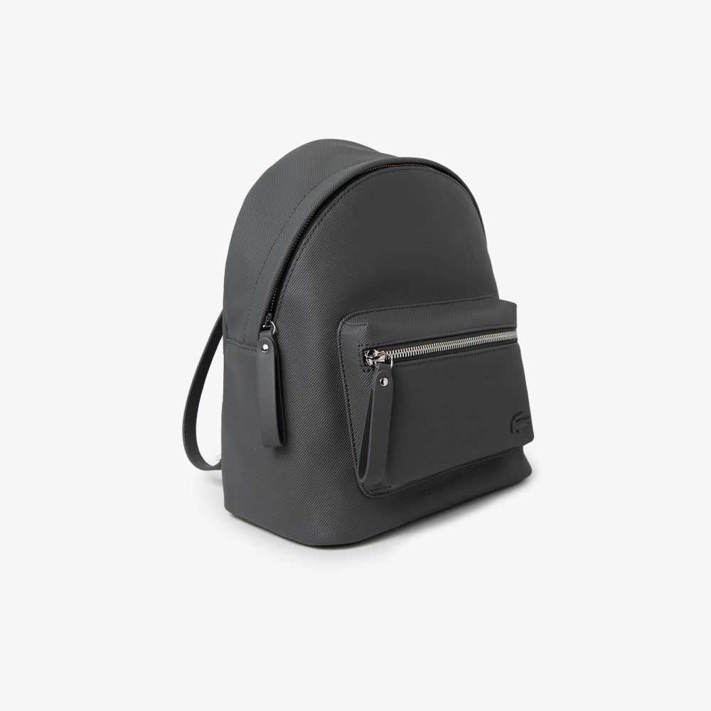 Lacoste Large Front Pocket Backpack Mørke Grå | 2356-GLHUJ