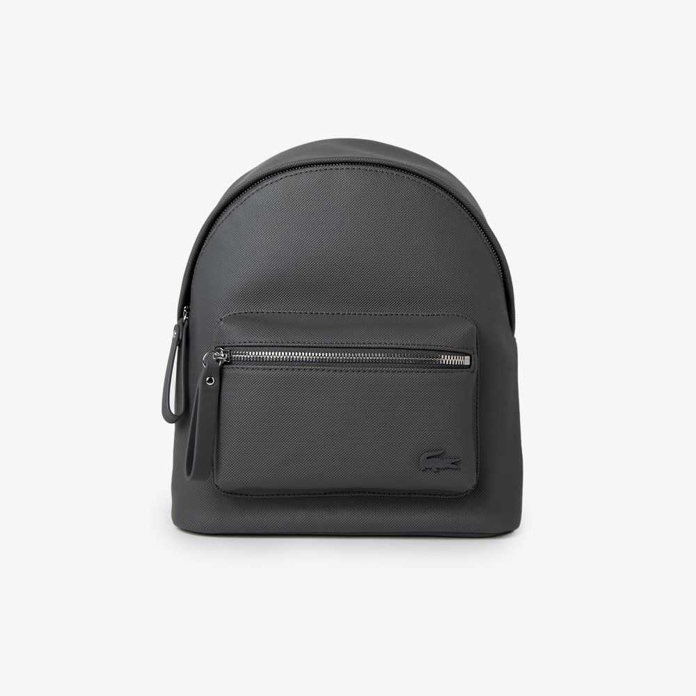 Lacoste Large Front Pocket Backpack Mørke Grå | 2356-GLHUJ