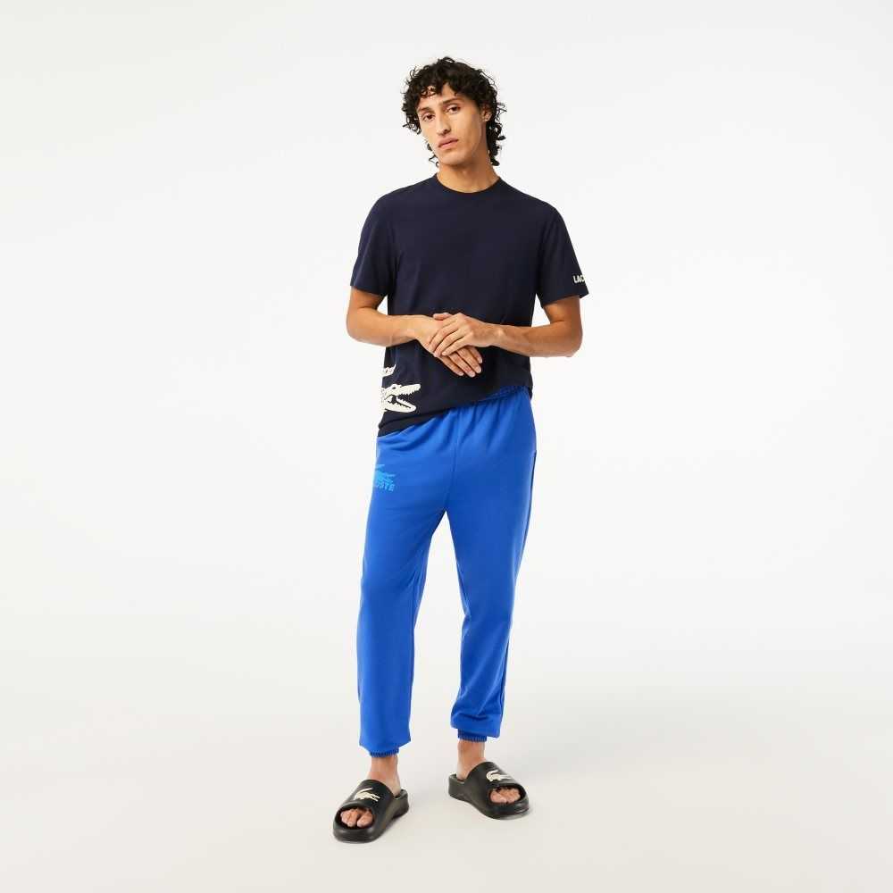 Lacoste Lette Lounge Pants Blå | 7315-KQONB