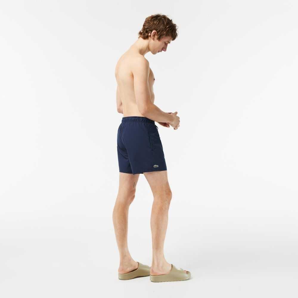 Lacoste Light Quick-Dry Swim Marineblå Blå Grønn | 4630-NQMFC