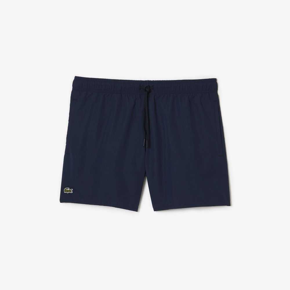 Lacoste Light Quick-Dry Swim Marineblå Blå Grønn | 4630-NQMFC