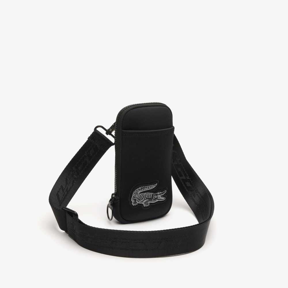 Lacoste Logo Reima Smartphone Holder Svarte | 4605-HNGLK