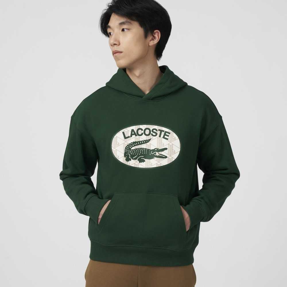 Lacoste Loose Fit Branded Monogram Hette Grønn | 8702-CSWEV