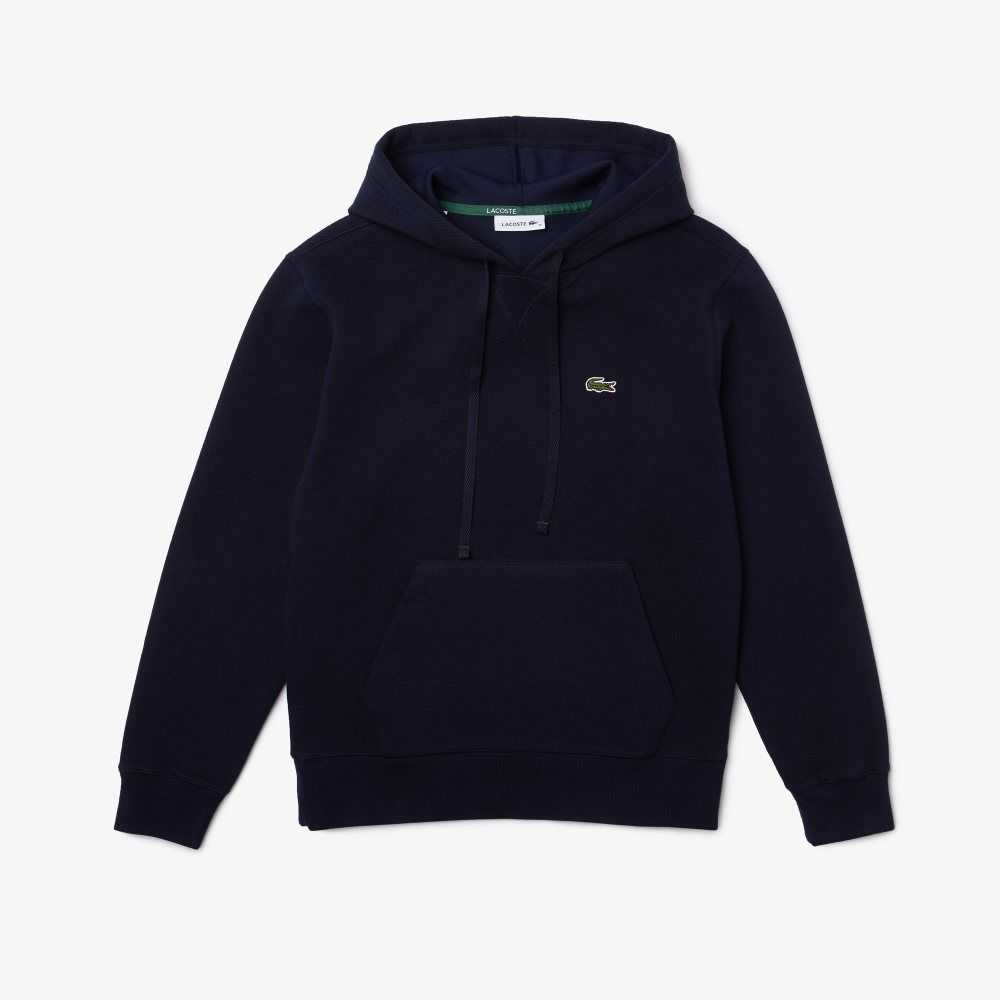 Lacoste Loose Fit Hette Bomull Blend Marineblå Blå | 4160-FPRJW