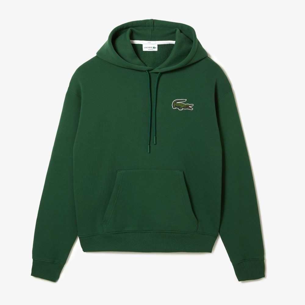 Lacoste Loose Fit Hette Organic Bomull Grønn | 4701-WUHVJ