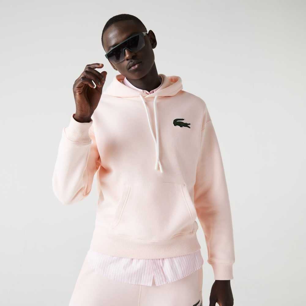 Lacoste Loose Fit Hette Organic Bomull Lyse Rosa | 4312-RTIPU