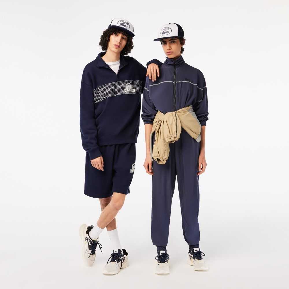 Lacoste Mesh And Neoprene Marineblå Blå Hvite | 0549-HGVZB