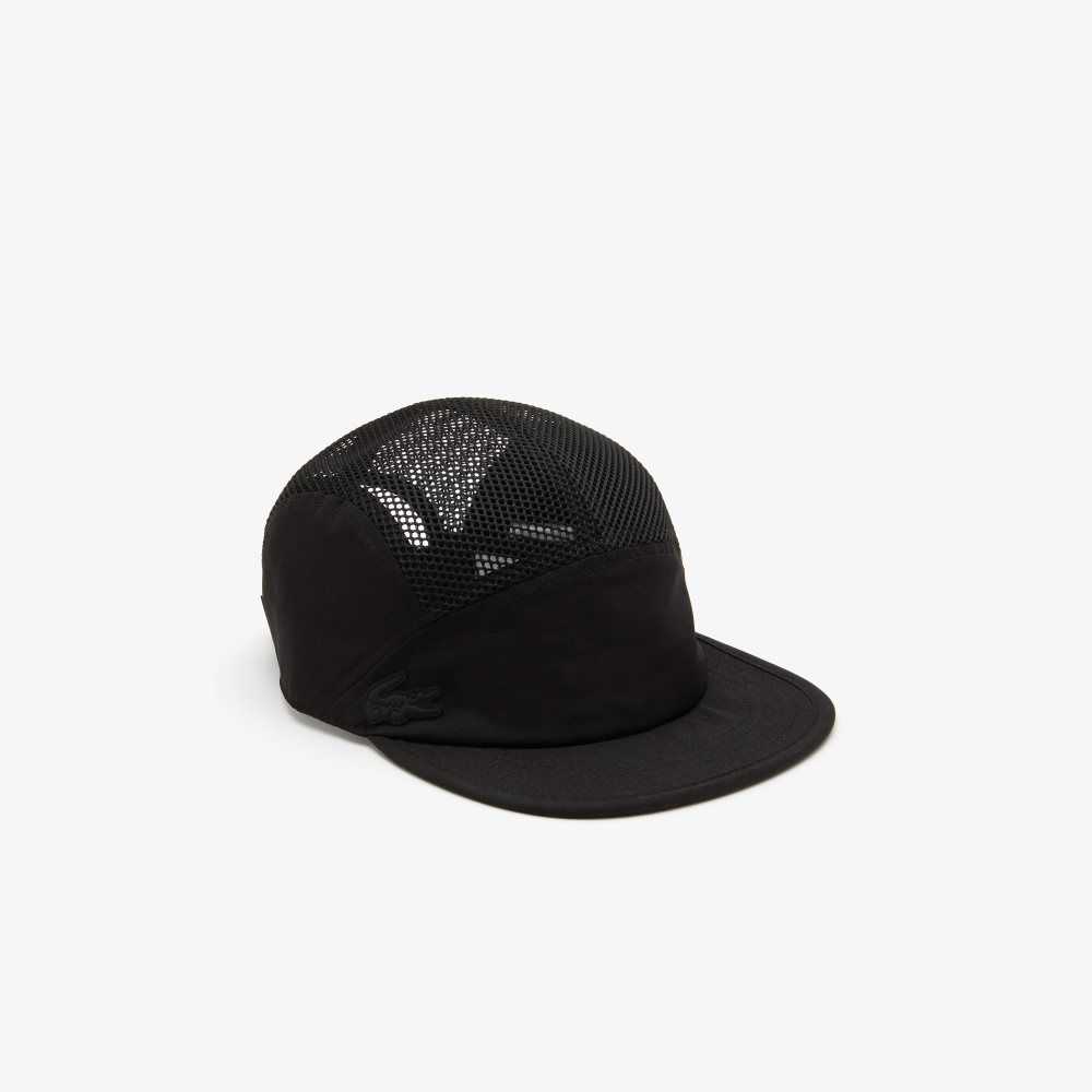 Lacoste Mesh Panel Soft Visor Svarte | 3247-OQNRU