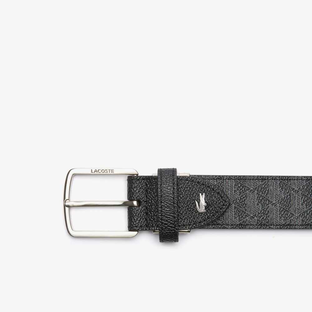 Lacoste Monogram Tongue Spenne Woven Belt Multicolor | 0487-HPYMQ