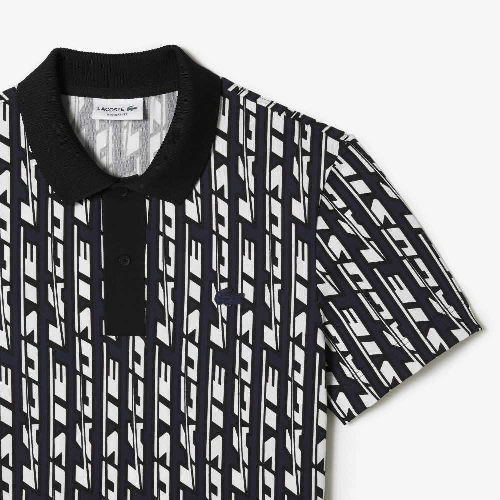 Lacoste Movement Two-Tone Printed Blå Hvite | 3768-TUBCJ