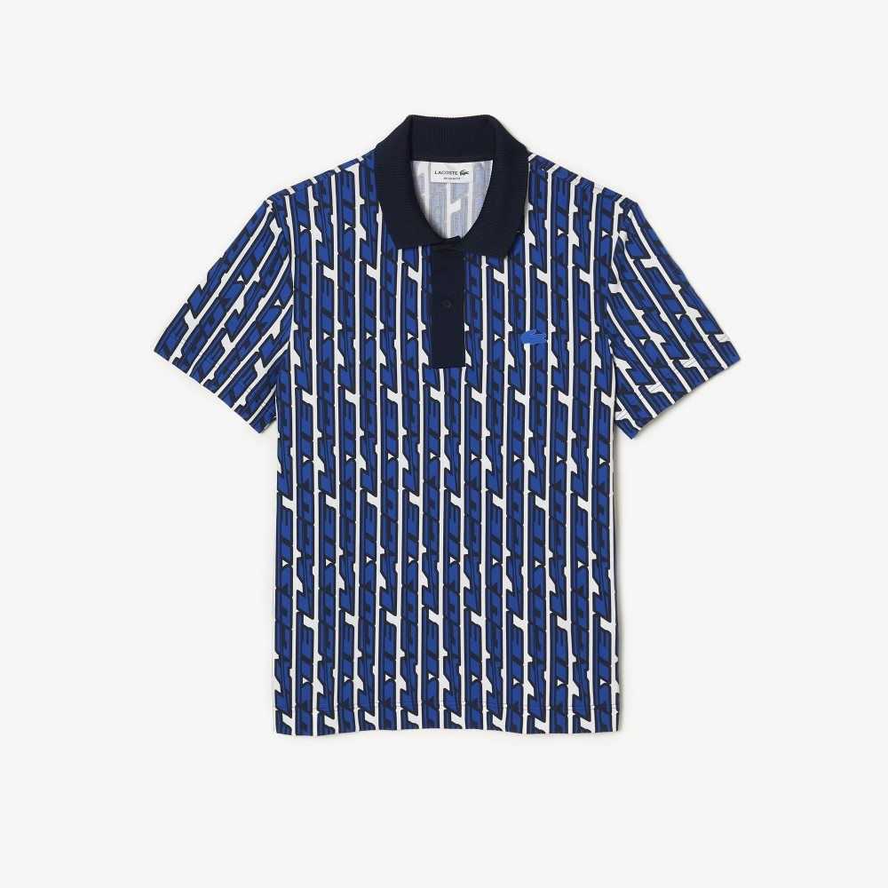 Lacoste Movement Two-Tone Printed Hvite Blå | 1930-TSCMU