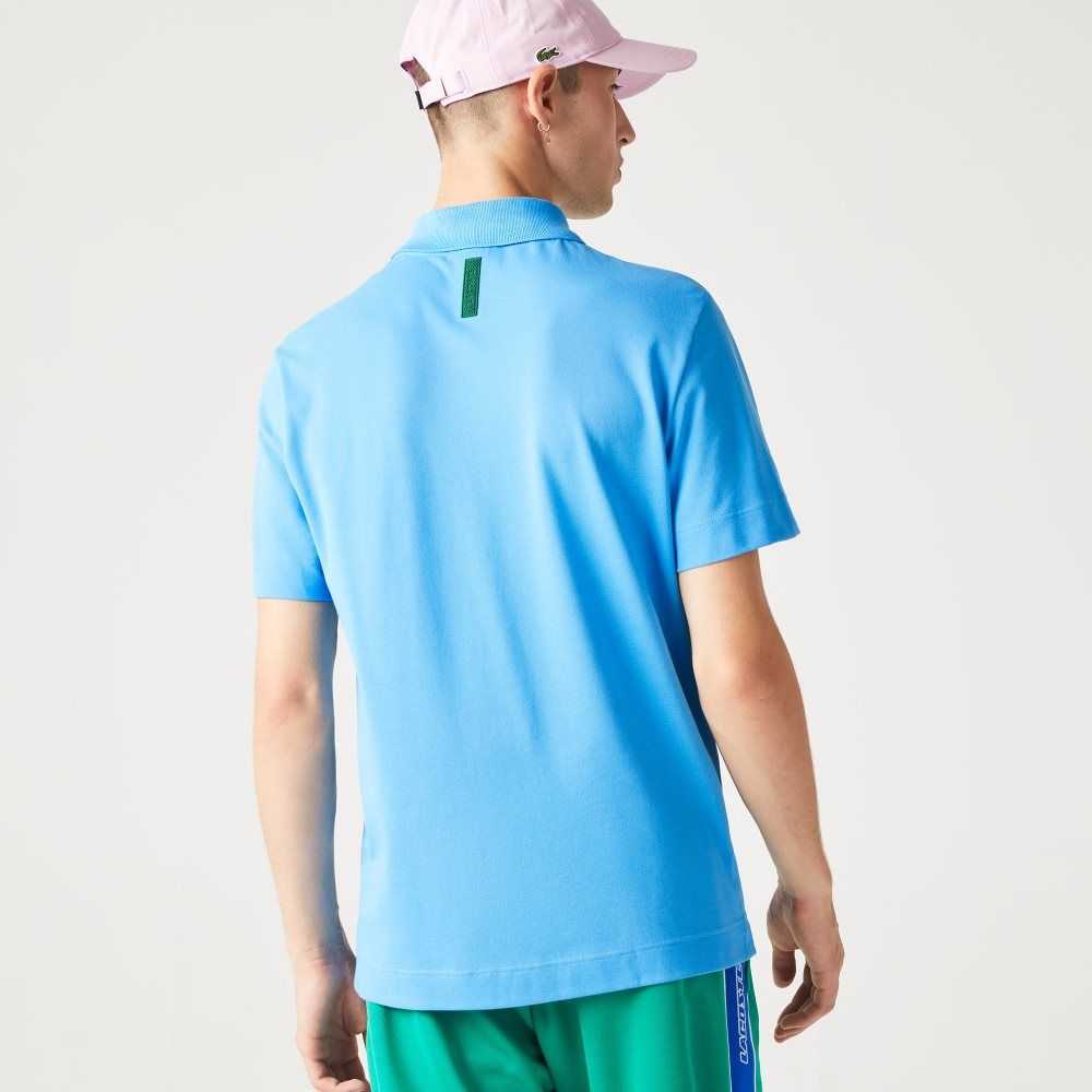 Lacoste Movement Ultra Light Pique Blå | 0379-MFBXU