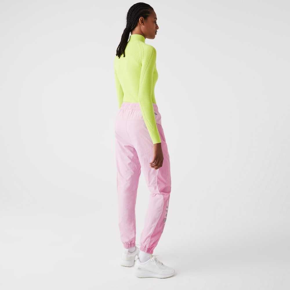 Lacoste Nautical Print Trackpants Rosa | 0274-RJCNO