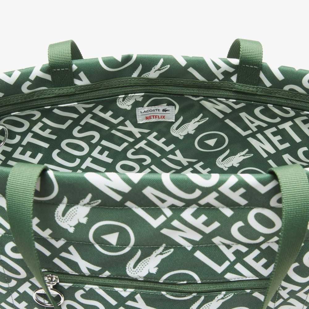 Lacoste Netflix Contrast Print Tote - Large Multicolor | 7154-OXUED