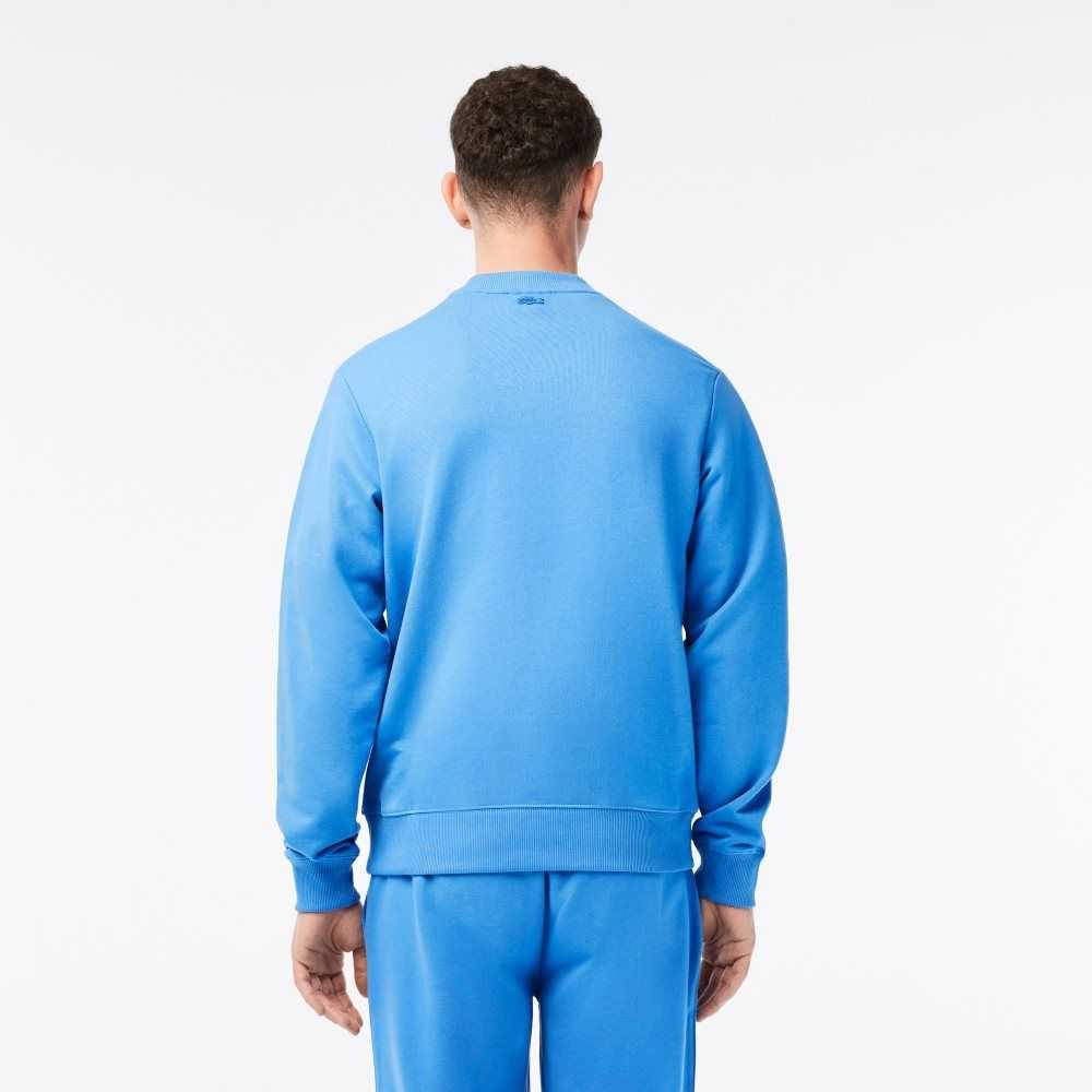 Lacoste Netflix Organic Bomull Fleece Print Blå | 5490-YBPTS