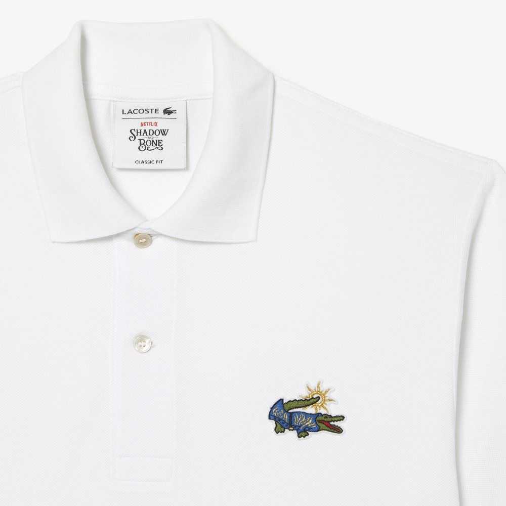 Lacoste Netflix Organic Bomull Grå Beige | 4956-EIXAK