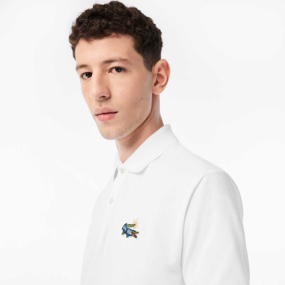 Lacoste Netflix Organic Bomull Grå Beige | 4956-EIXAK