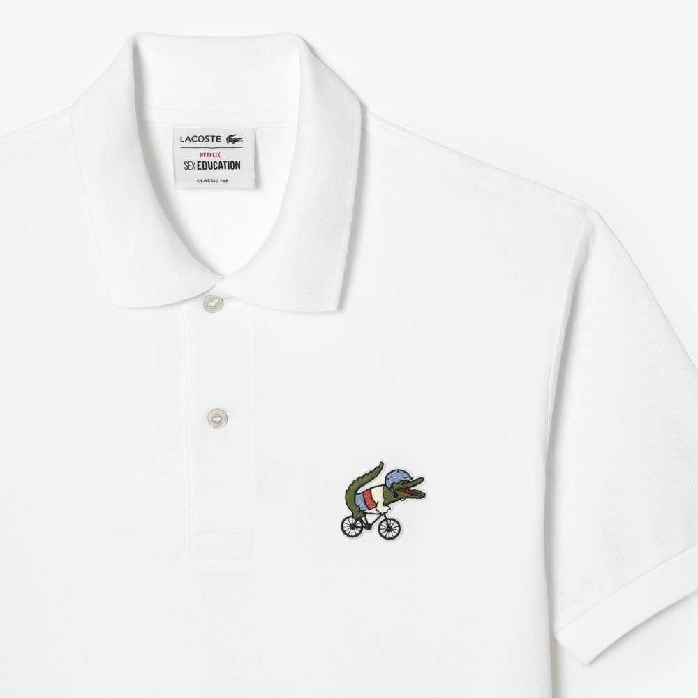 Lacoste Netflix Organic Bomull Multicolor | 3687-XBFEG