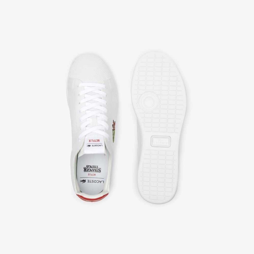 Lacoste Netflix Stranger Things Carnaby Piquee Hvite Rød | 8791-CVBOD