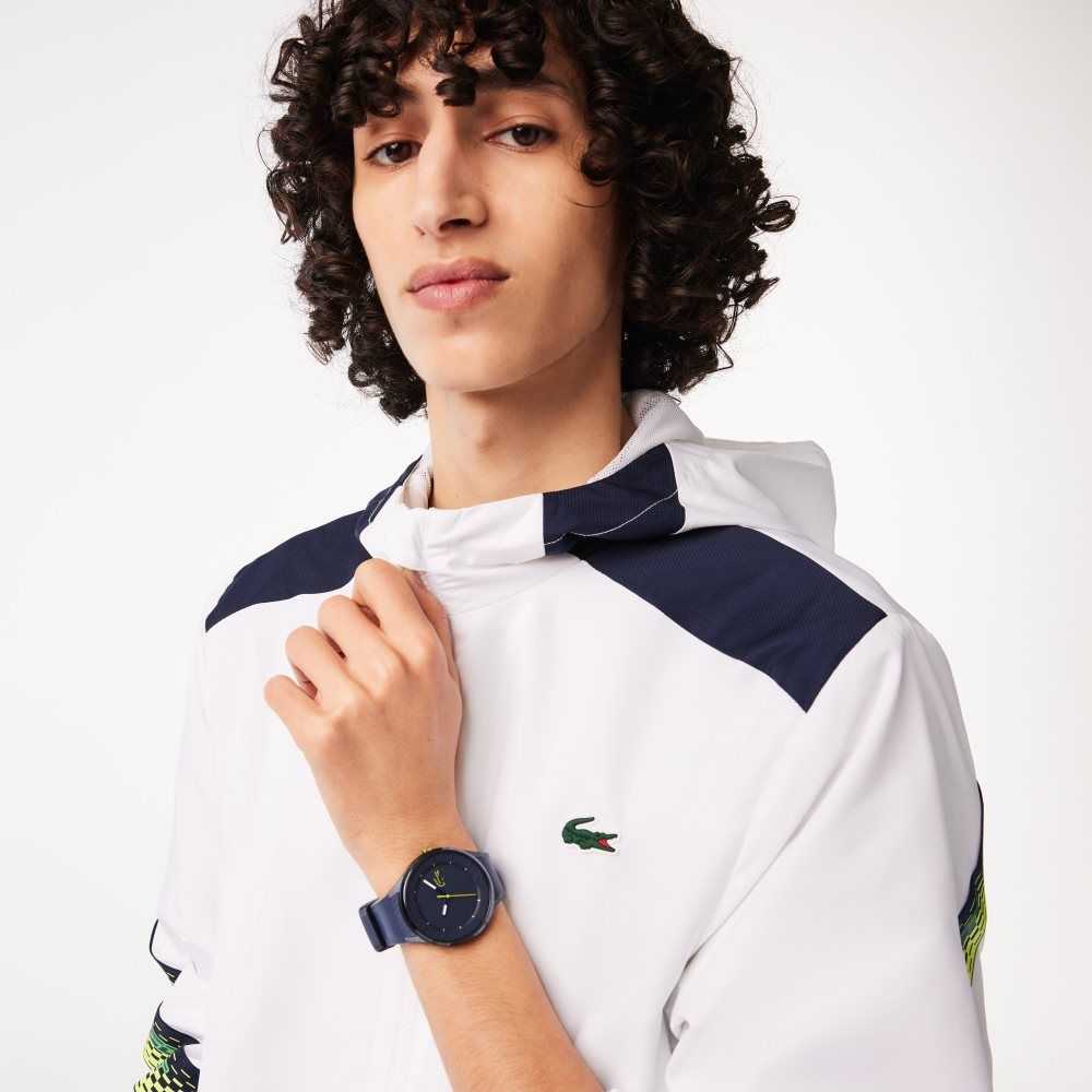 Lacoste Ollie 3 Hands Blue Silikon Blå | 5483-CQZEM