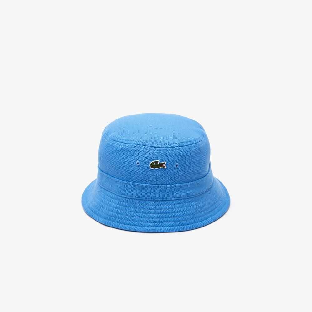 Lacoste Organic Bomull Bucket Blå | 2609-GKVIZ