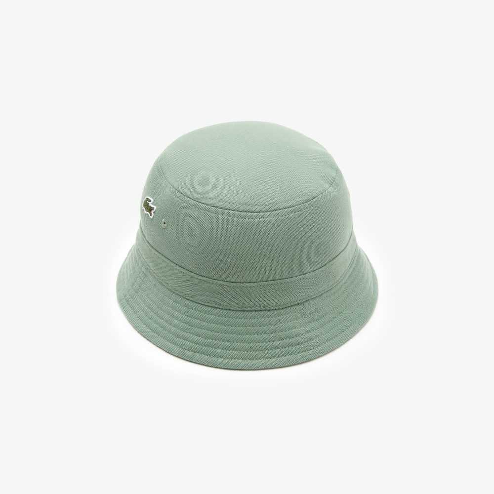 Lacoste Organic Bomull Bucket Khaki Grønn | 3209-AKZQY