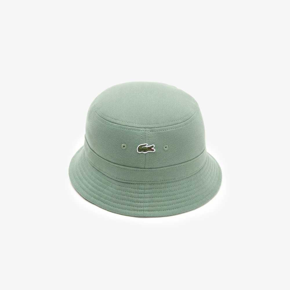 Lacoste Organic Bomull Bucket Khaki Grønn | 3209-AKZQY