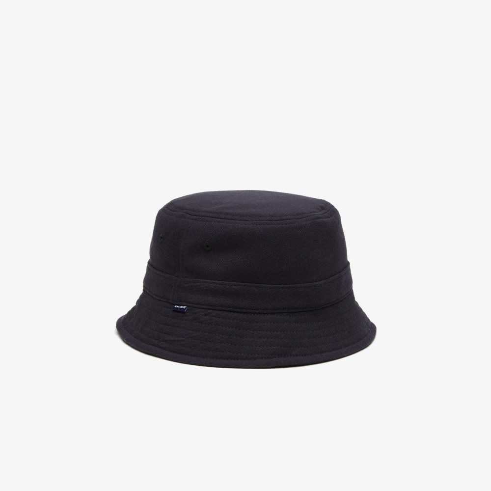 Lacoste Organic Bomull Bucket Marineblå Blå | 0459-YJHSX