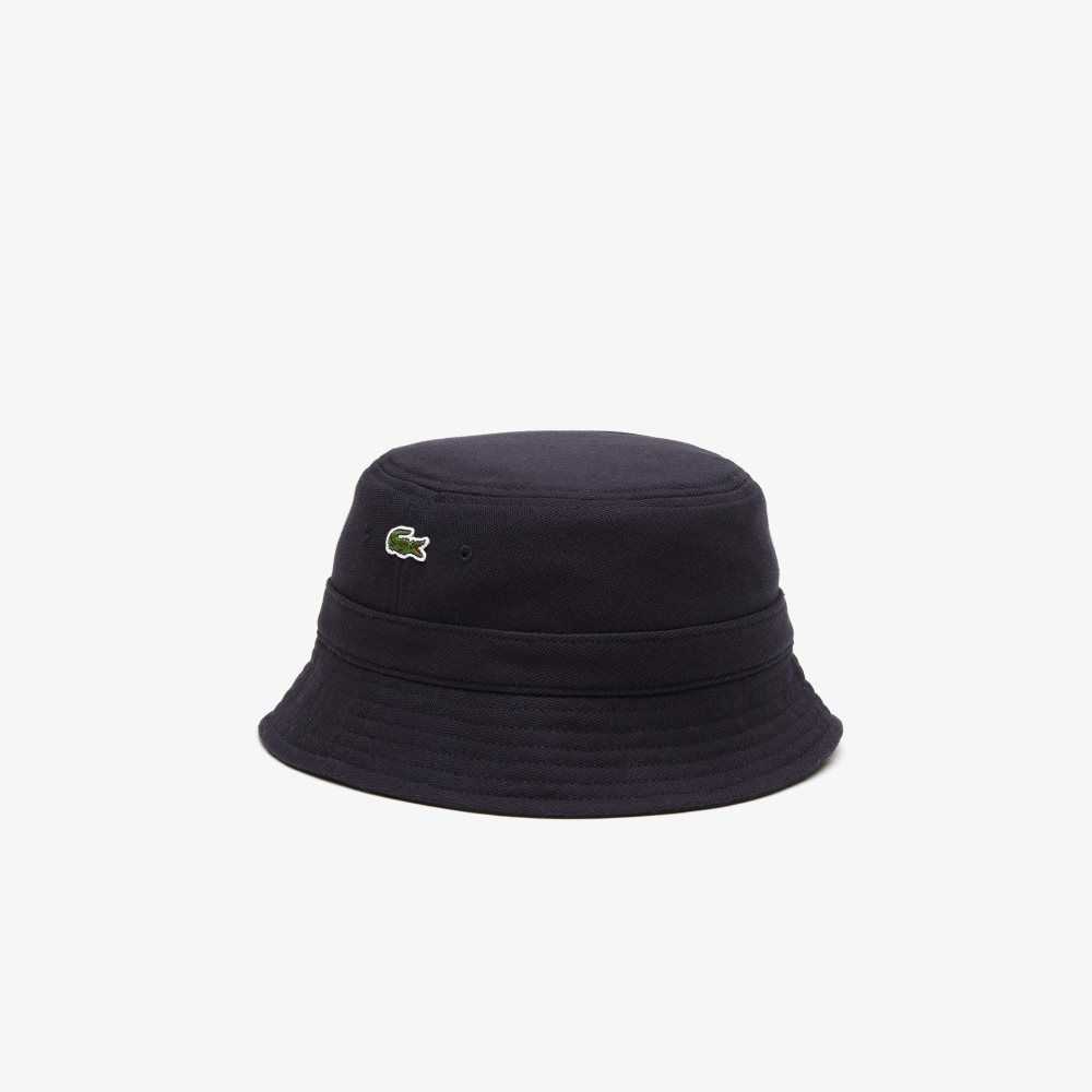 Lacoste Organic Bomull Bucket Marineblå Blå | 0459-YJHSX