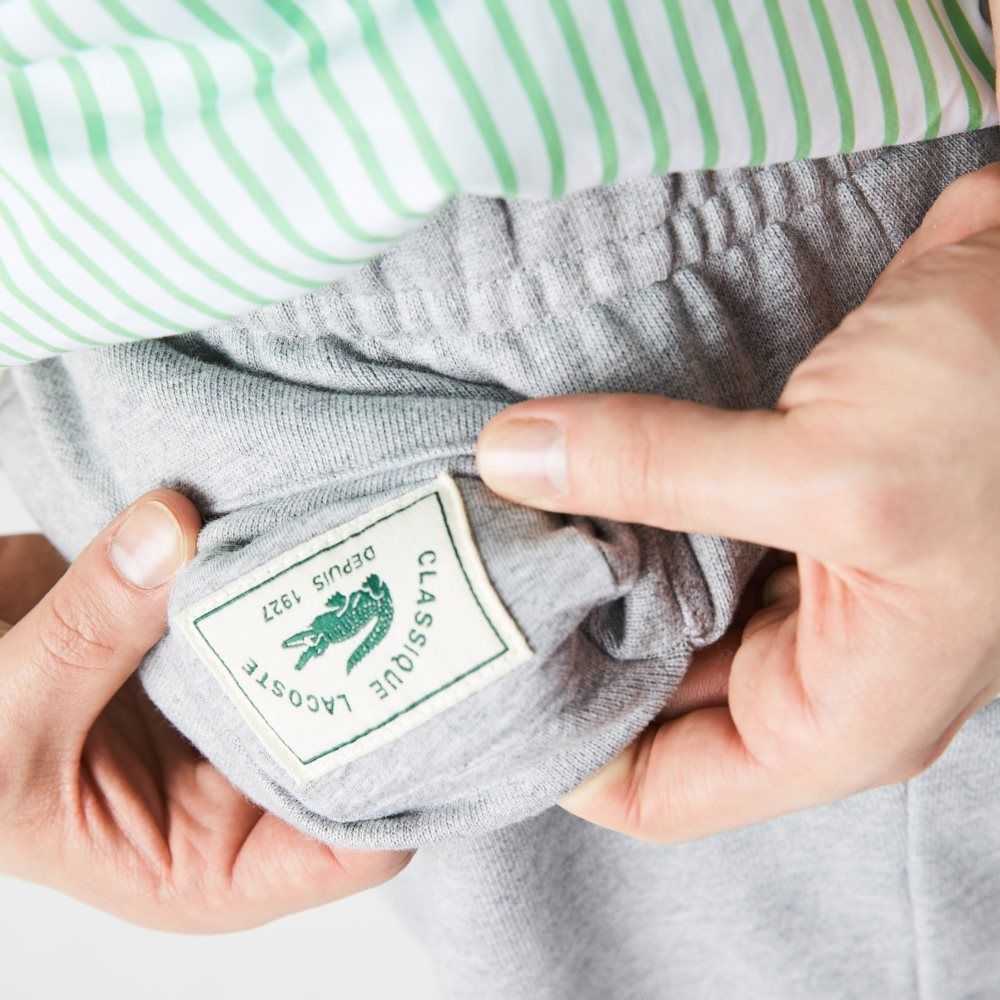 Lacoste Organic Bomull Fleece Jogging Grå | 7134-FULXQ