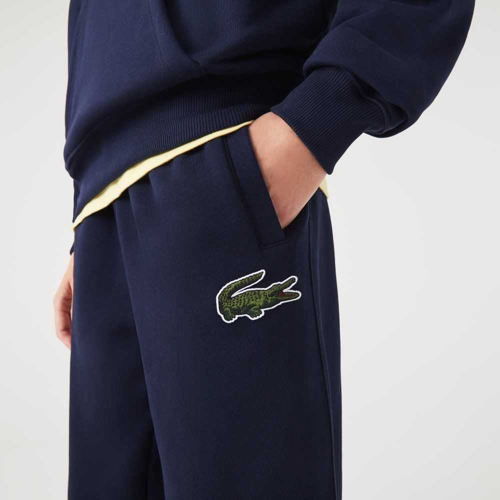 Lacoste Organic Bomull Fleece Trackpants Marineblå Blå | 3960-EBIAK