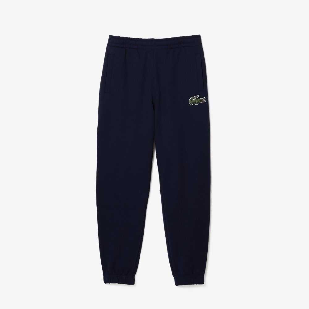 Lacoste Organic Bomull Fleece Trackpants Marineblå Blå | 3960-EBIAK