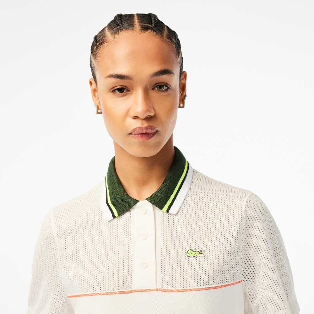 Lacoste Organic Bomull French Made Loose Cut Hvite | 0357-LXVJK